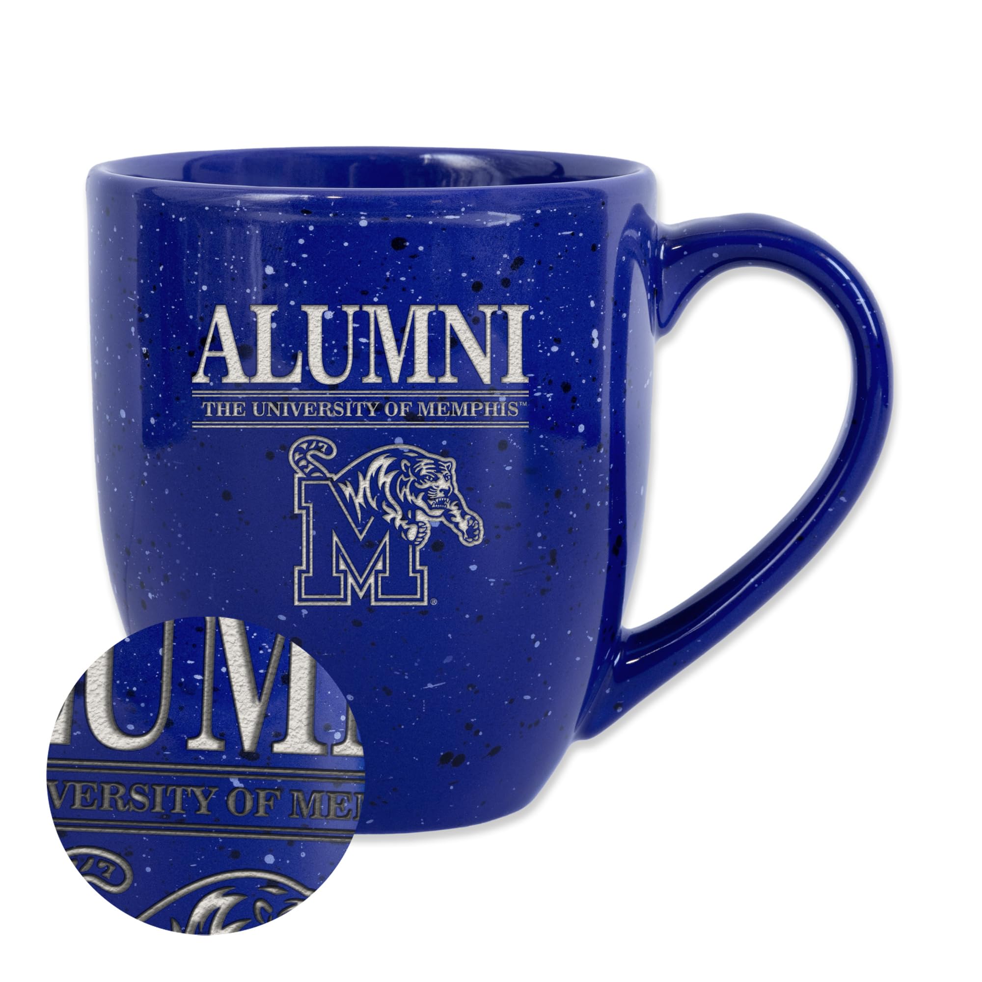 Tasse Cincinnati Bearcats gravée au laser en céramique mouchetée haut de gamme 473 ml