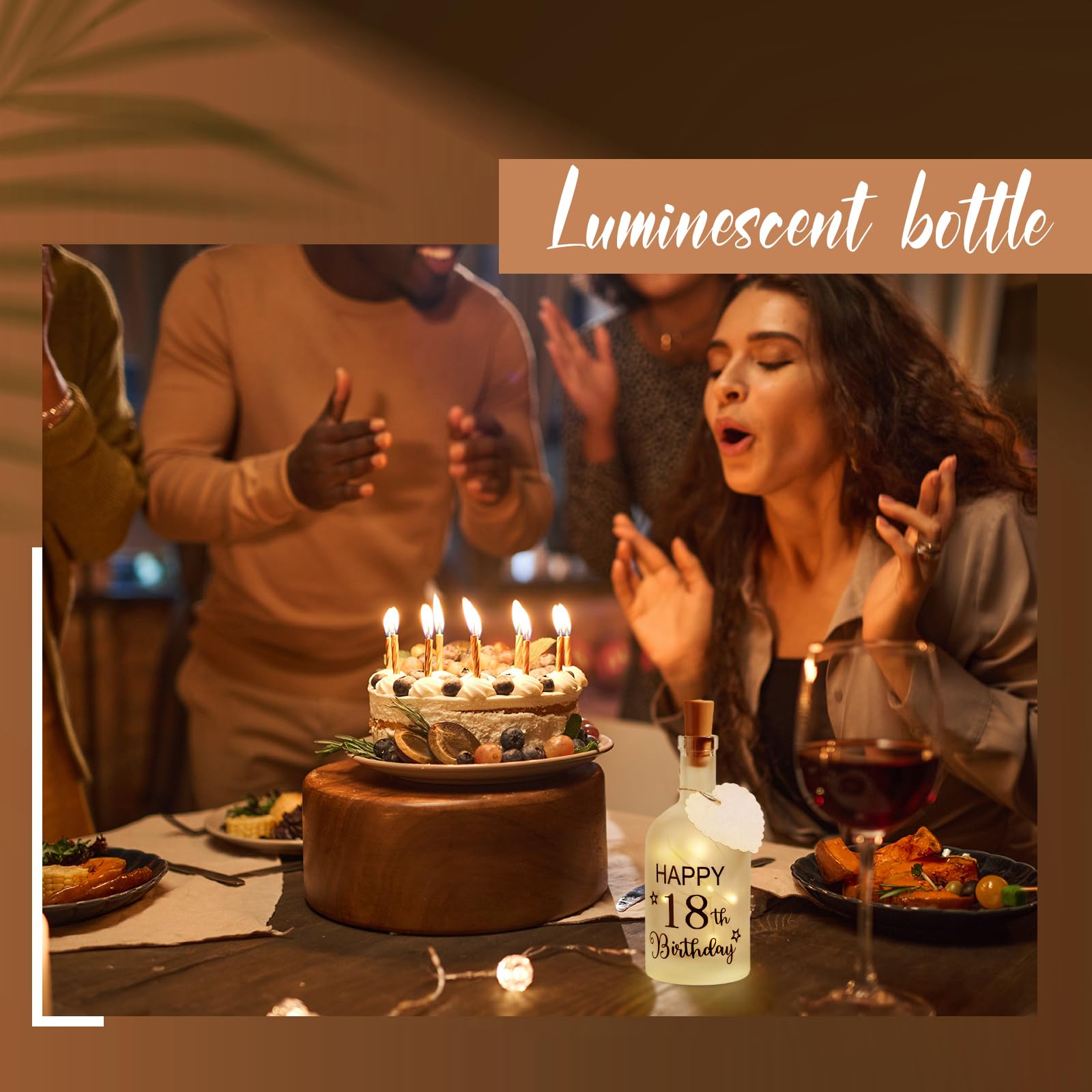 Luce Per Bottiglia A LED Con Scritta - Regalo Romantico Per Amiche, Compleanno O Natale