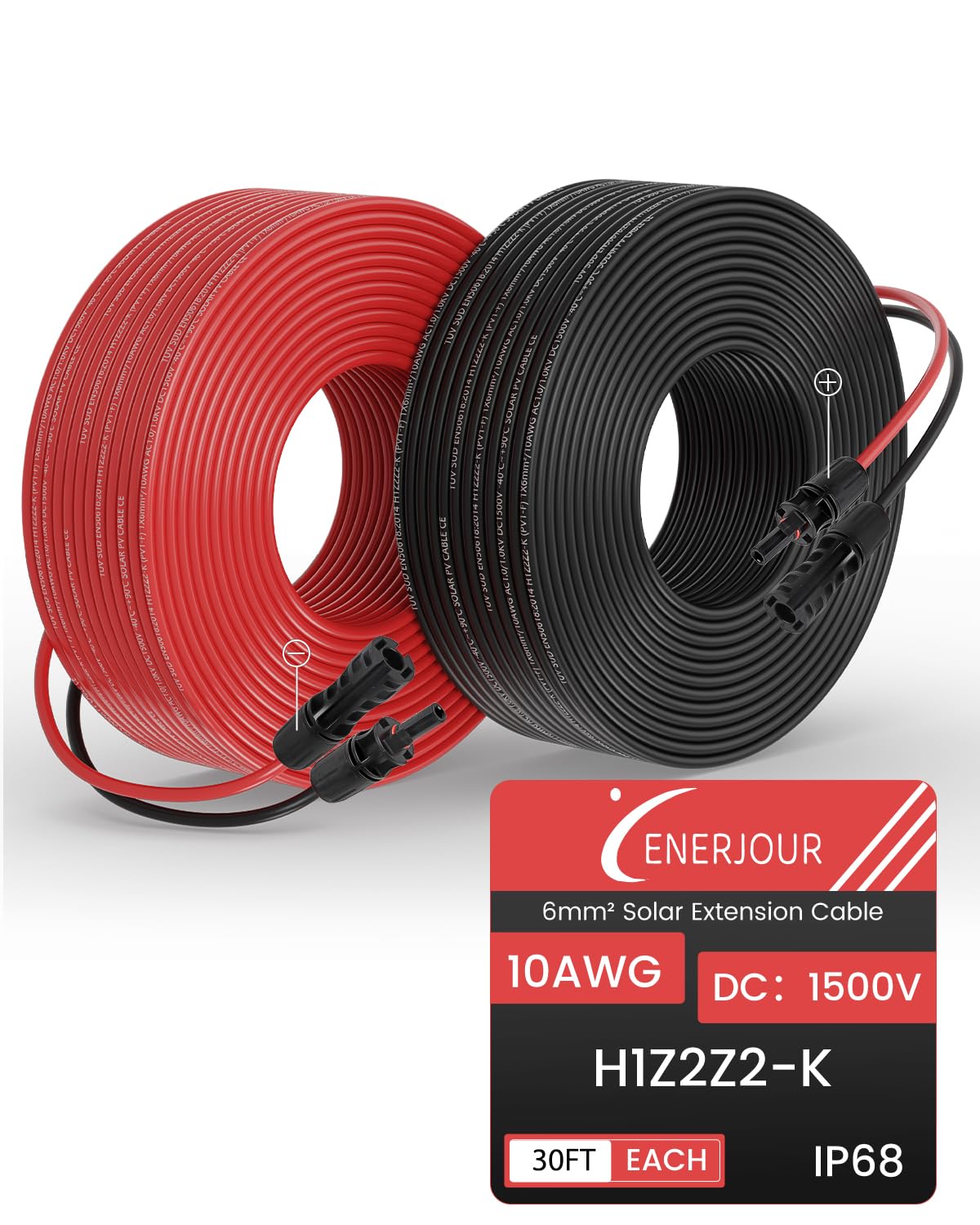 Photo 1 of 10AWG Solar Extension Cable 30FT, Solar Panel Wire, 10 Gauge PV Wire