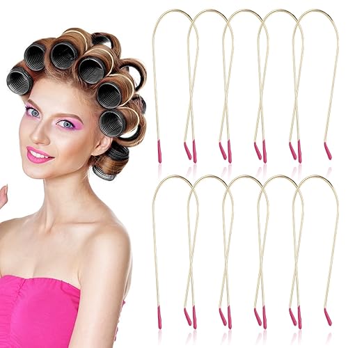 Aster Juego de 10 clips de repuesto para rizadores de pelo, clips de rodillo caliente para la mayoría de tamaños de rodillos de pelo, rodillos