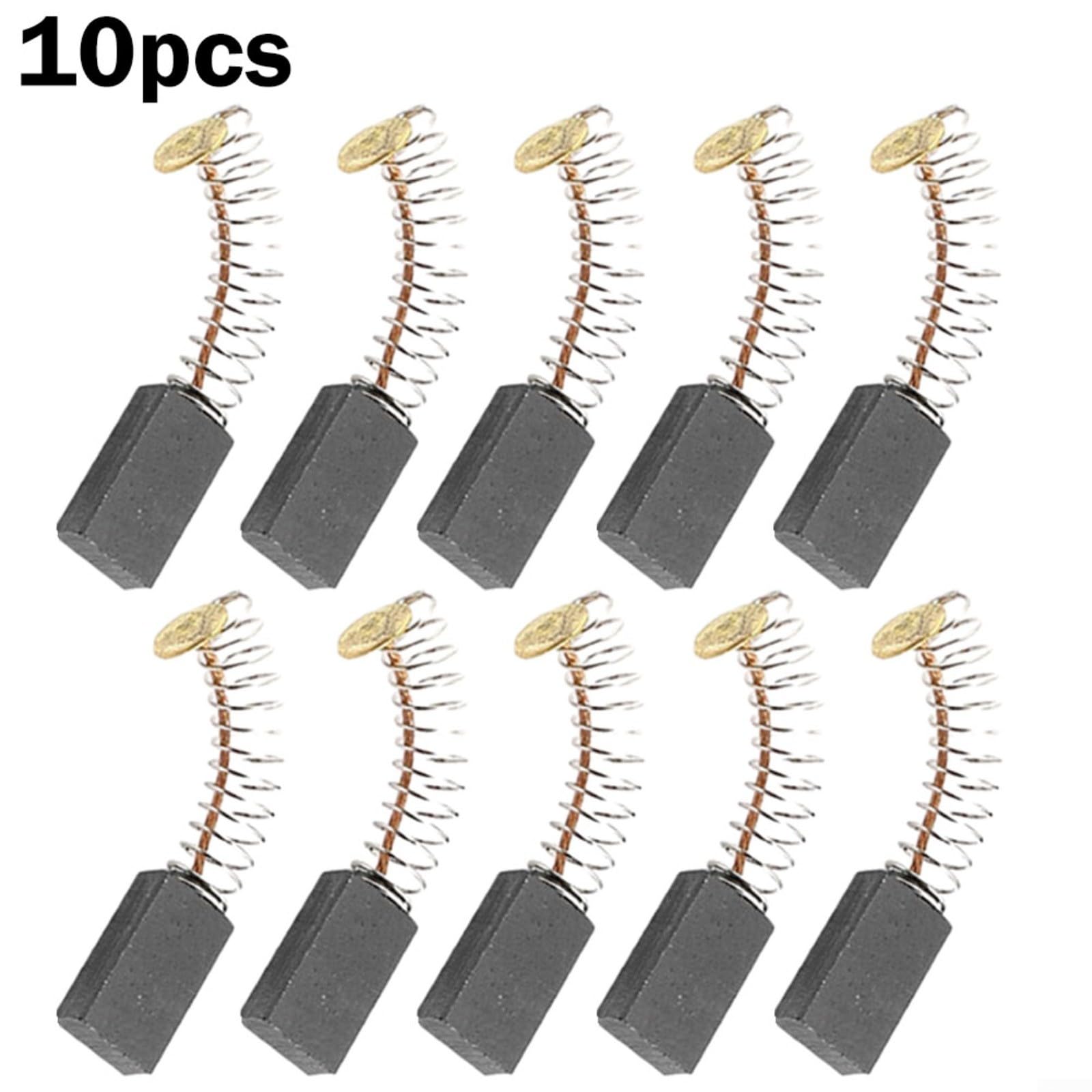 10 spazzole di ricambio in carbonio, 14 x 8 x 5 mm, per motori elettrici, utensili elettrici, trapani e smerigliatrici
