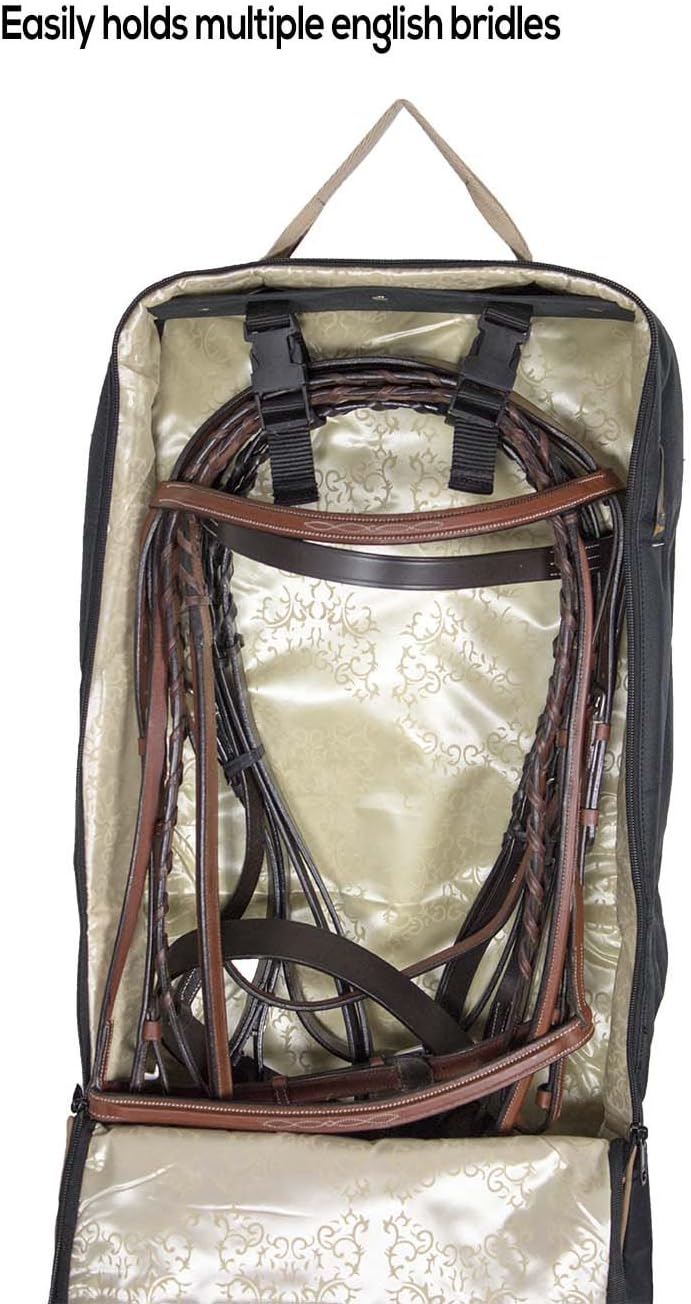 Front Open 3 Layers Padded Bridle Halter Horse Tack Carry Bag