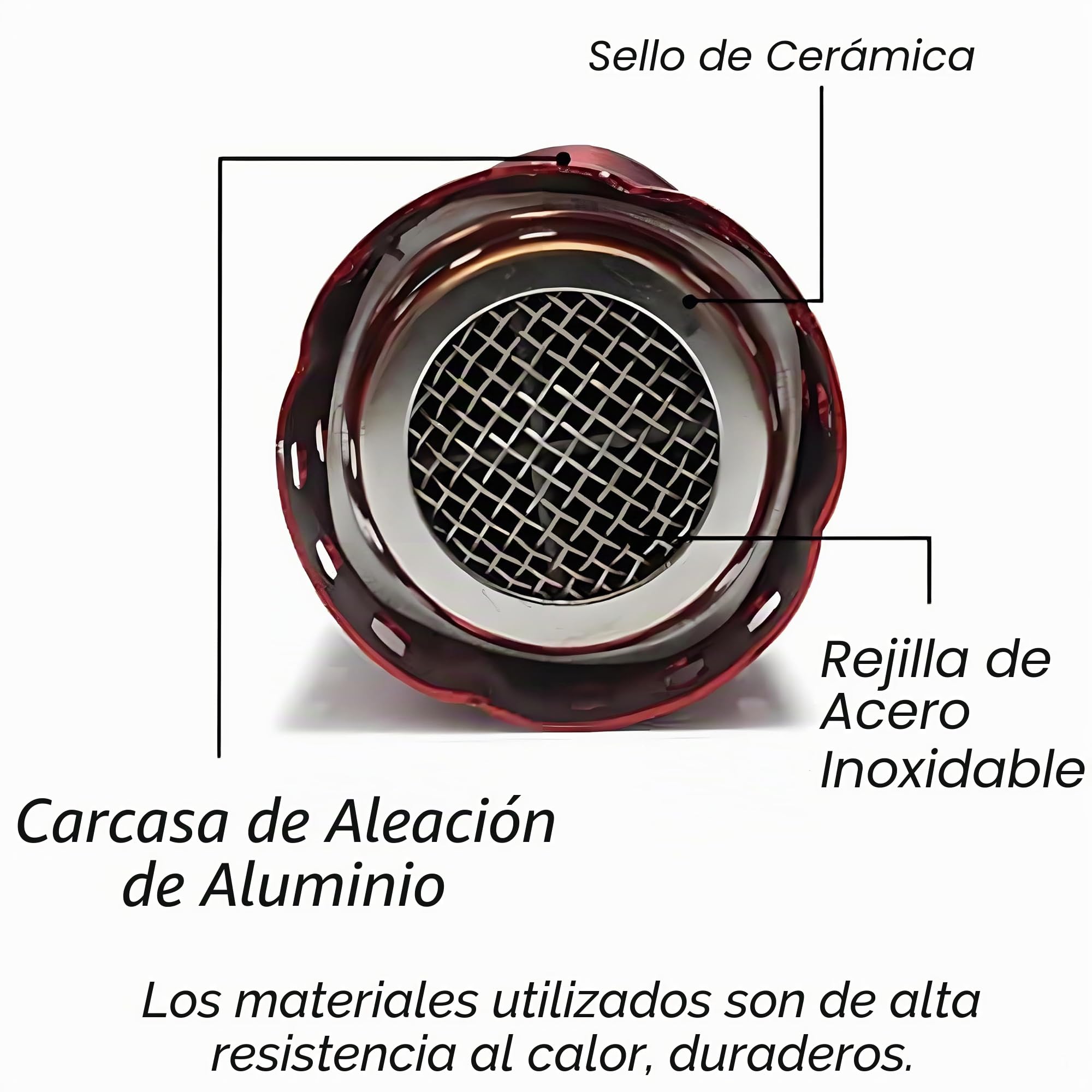 Encendedor de carbón eléctrico rápido, encendedor de carbón para exteriores, 60 segundos de iluminación de carbón para parrilla de barbacoa, chimenea, soplador, fogata, (rojo)