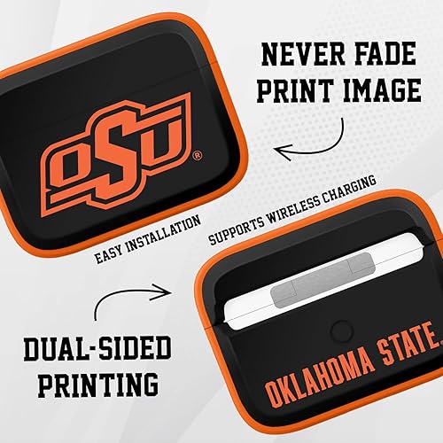 Miniatura 48 de AFFINITY BANDS Oklahoma State Cowboys Camo HDX - Funda compatible con Apple AirPods Generaciones 1 y 2