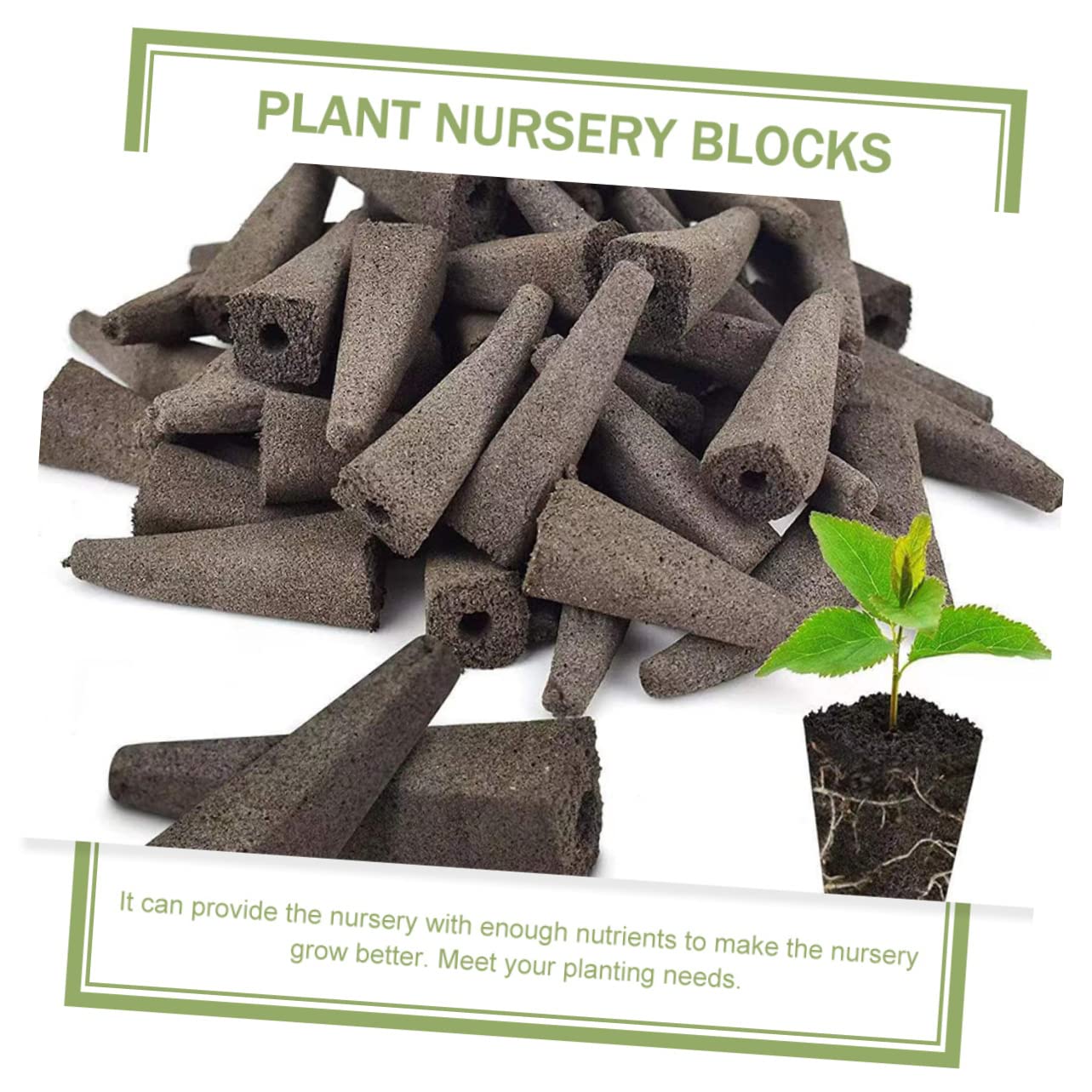 BESPORTBLE 150pièces Bloc De Nutriments pour Cultures sans Sol Accessoires De Jardinage pour