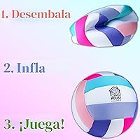Vista 4 de in The House - Pelota de voleibol suave para interiores para niños y niñas (a partir de 3 años), sensación realista, pelota de entrenamiento