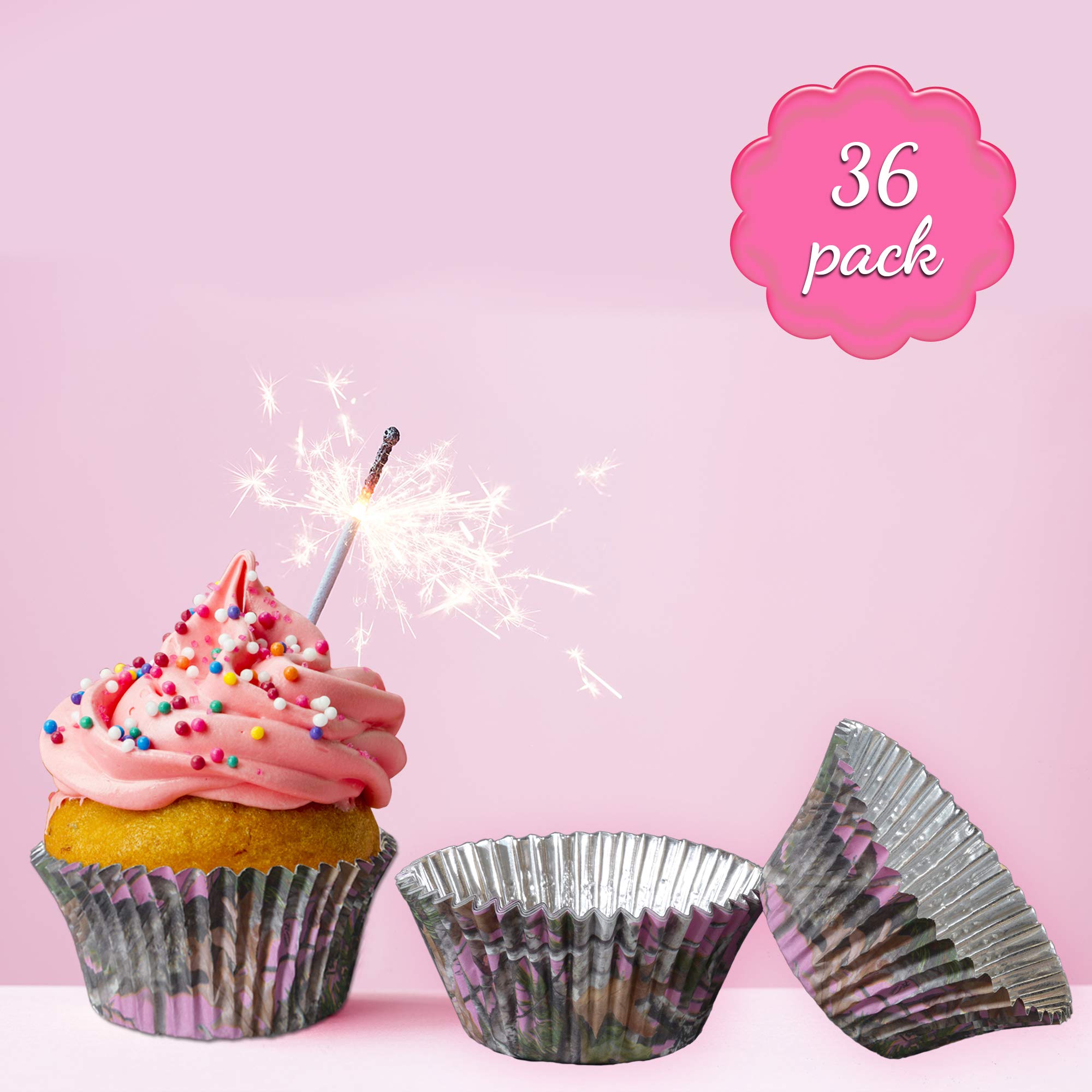 Havercamp 36 Count Pink Camo Cupcake Liners in Next Vista Pattern