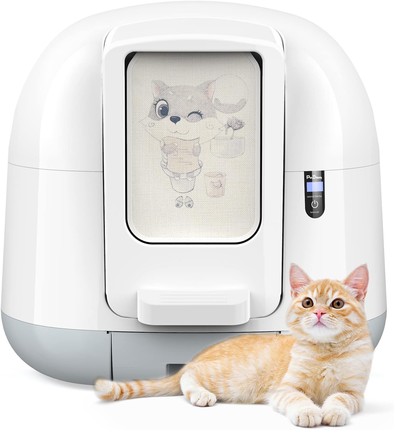 Eastcoo SelfCleaning Cat Litter Box Closed Cat Litter Tray Automatic