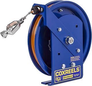Coxreels EZ-SD-75 Safety Series Spring Rewind Static Discharge Cord Reel: 75' Cord