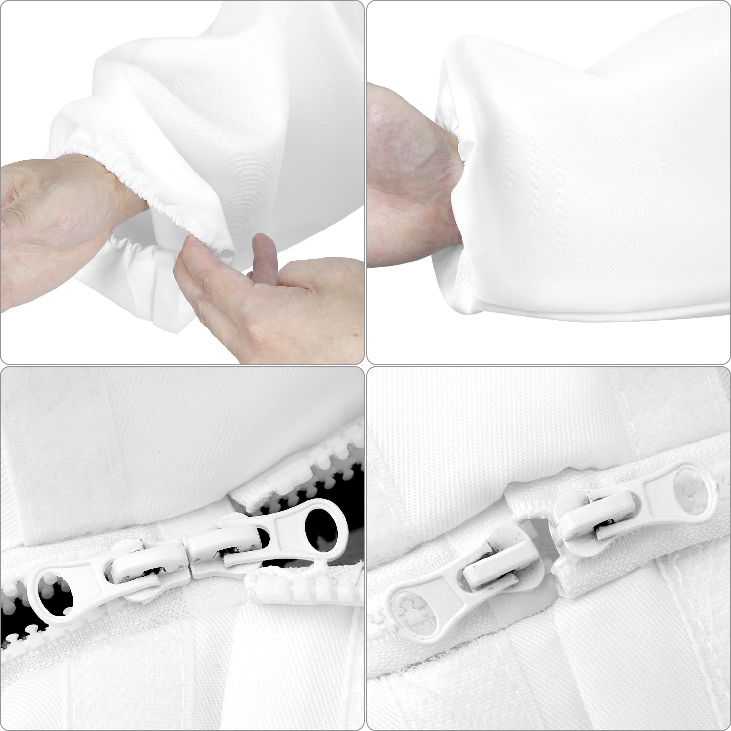 QWORK® XL Imkeranzug, Bienen Schutzkleidung, Imkerjacke mit Schleier, für Professionelle Bienenbisse Verhindern
