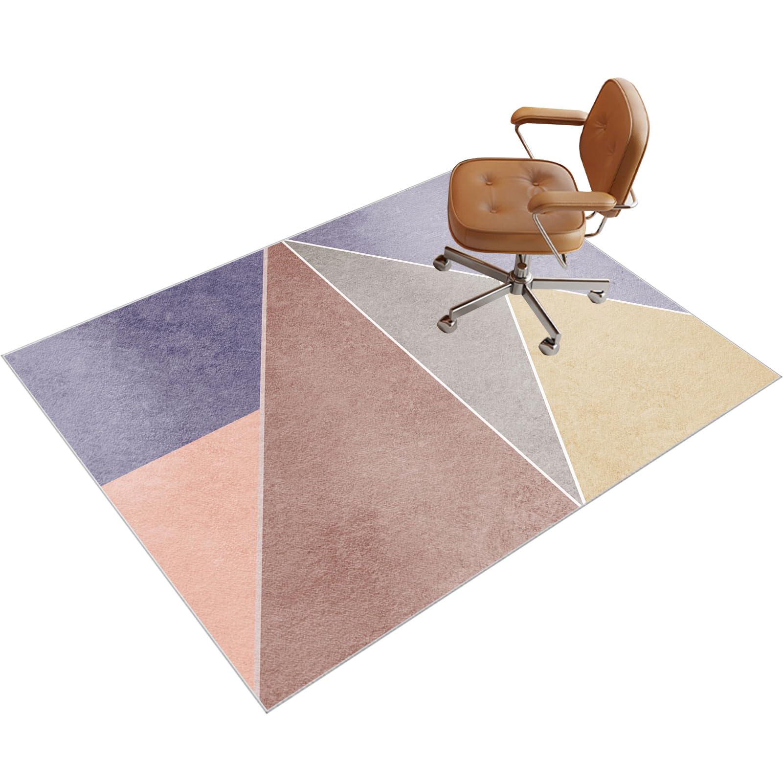Office Chair Mat for Hardwood Floor, Carpet Protector Chair Mat, Large Anti-Slip Desk Chair Mat for Carpet Floors, Gaming Chair Mat for wooden Floors, Floor Protector Mat for Home 120 x 160 cm