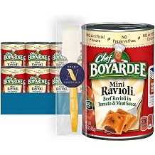Chef Boyardee - Lavinia Essentials Bundle 12-Pack of Mini Ravioli, Microwave Pasta, 15 oz Can + 1 Utility Prop