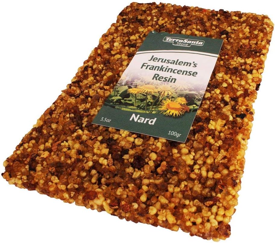 Aromatic Frankincense Pressed Slate Resin Tears Incense Nard Burner Jerusalem 3.5oz/100gr