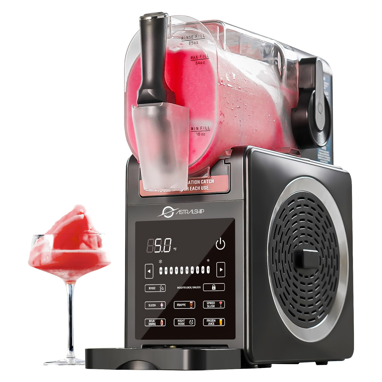 Slushie Machine 85oz with 5 Presets and Smart Temp Control