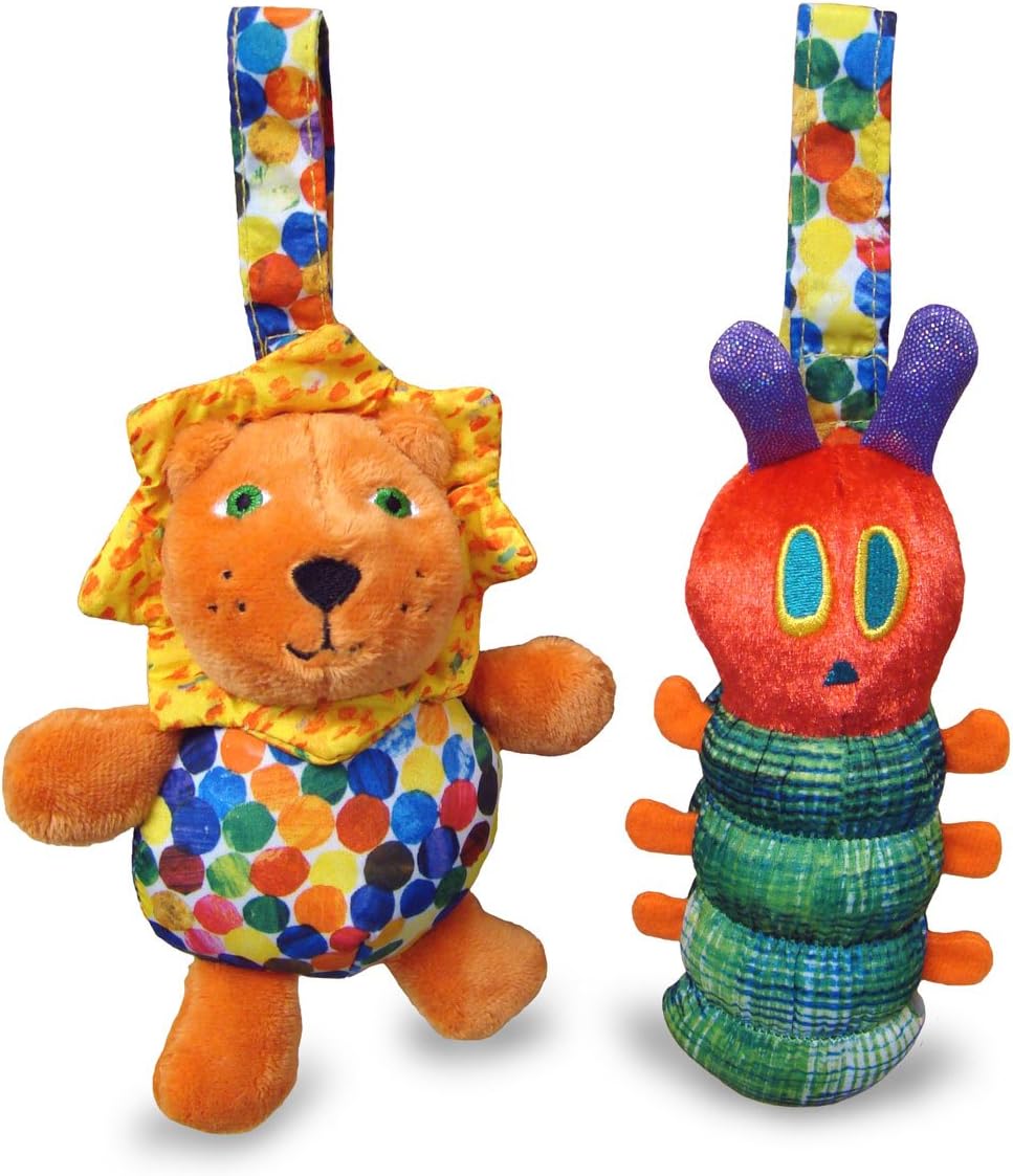 Lion and Eric Carle chime toy caterpillar (japan import)
