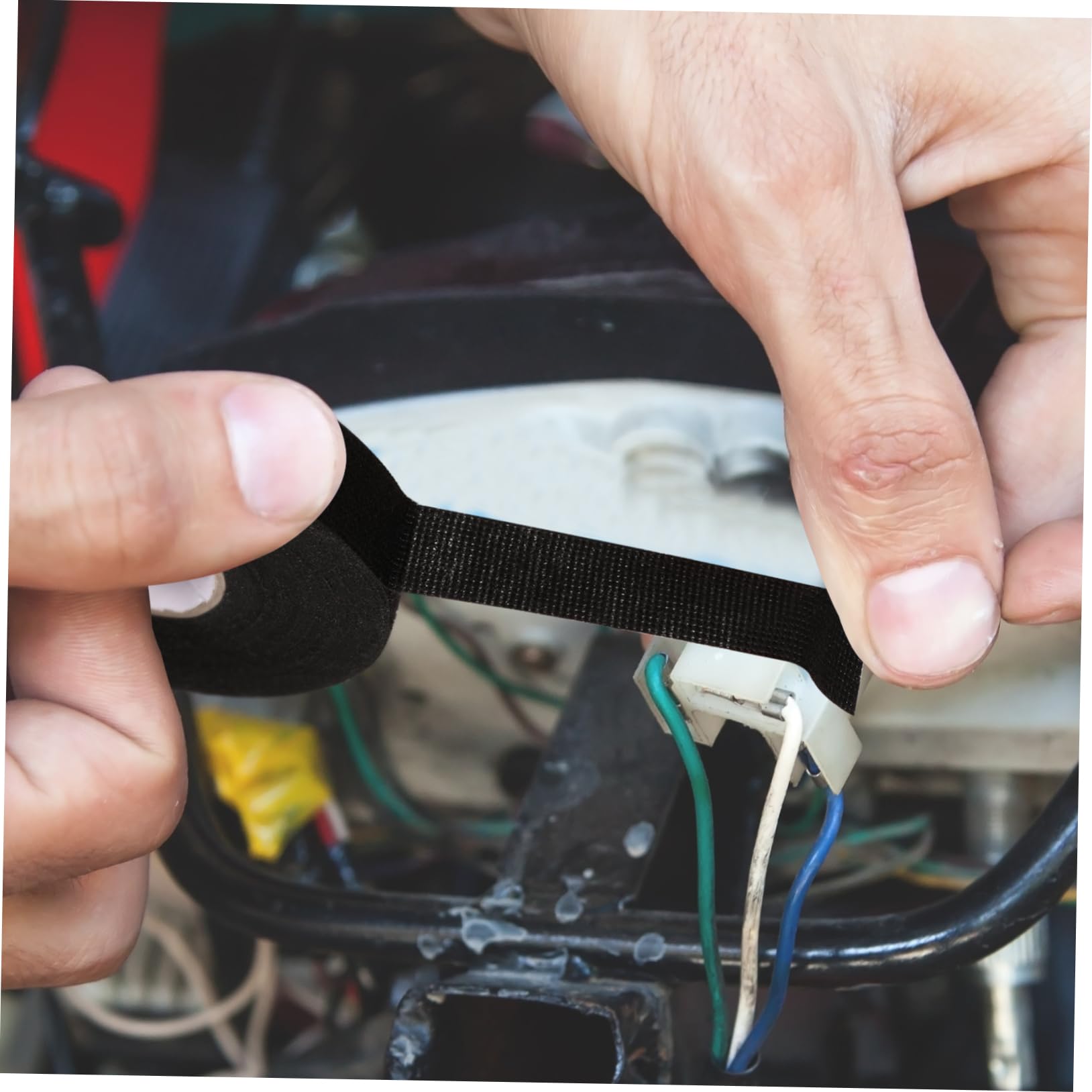 Ciieeo 5rollos Cinta Autoadhesiva Envolver Cables Alta Temperatura Resistente Desgaste