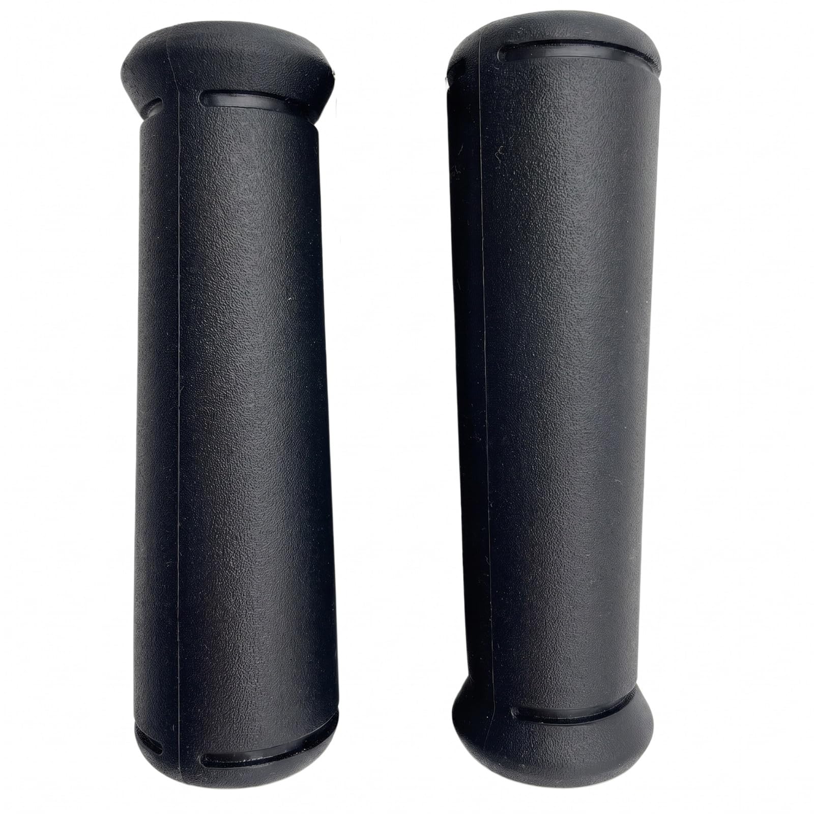 Comfort Axis Flanged Tapered Non-Slip Bicycle Handlebar Grips - Black, Matte Finish - 1 Pair