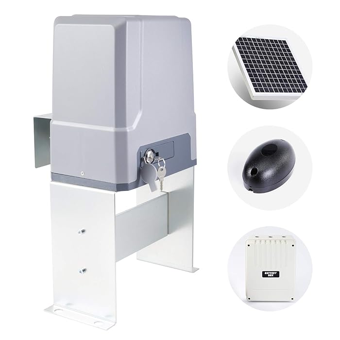Buy COZ Solar Powered Sliding Gate Opener, Solar Automatic Roller Gate