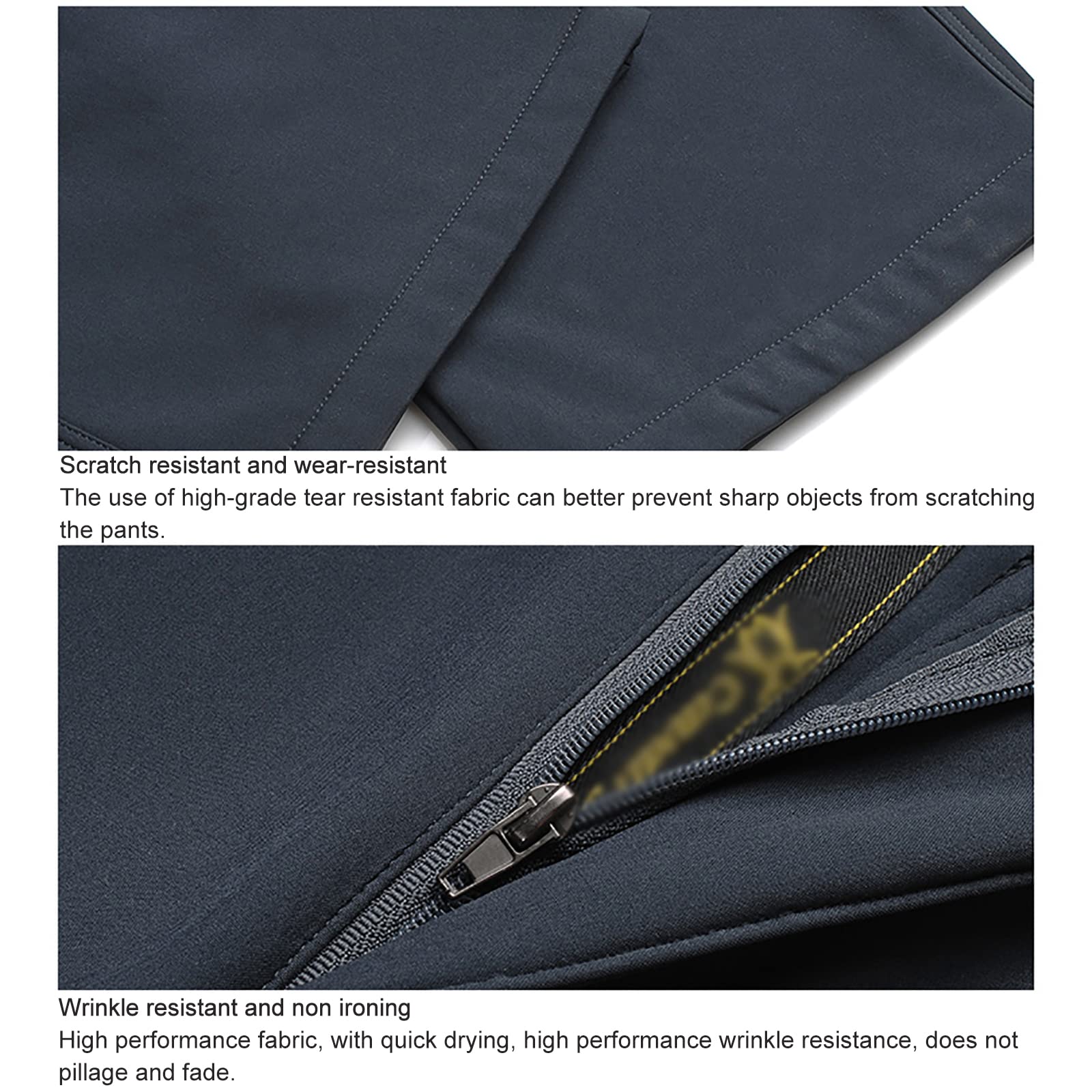 Pantalones de Nieve Montaña Softshell Hombre Impermeables Invierno Pantalones Trekking Escalada Senderismo Esquiar
