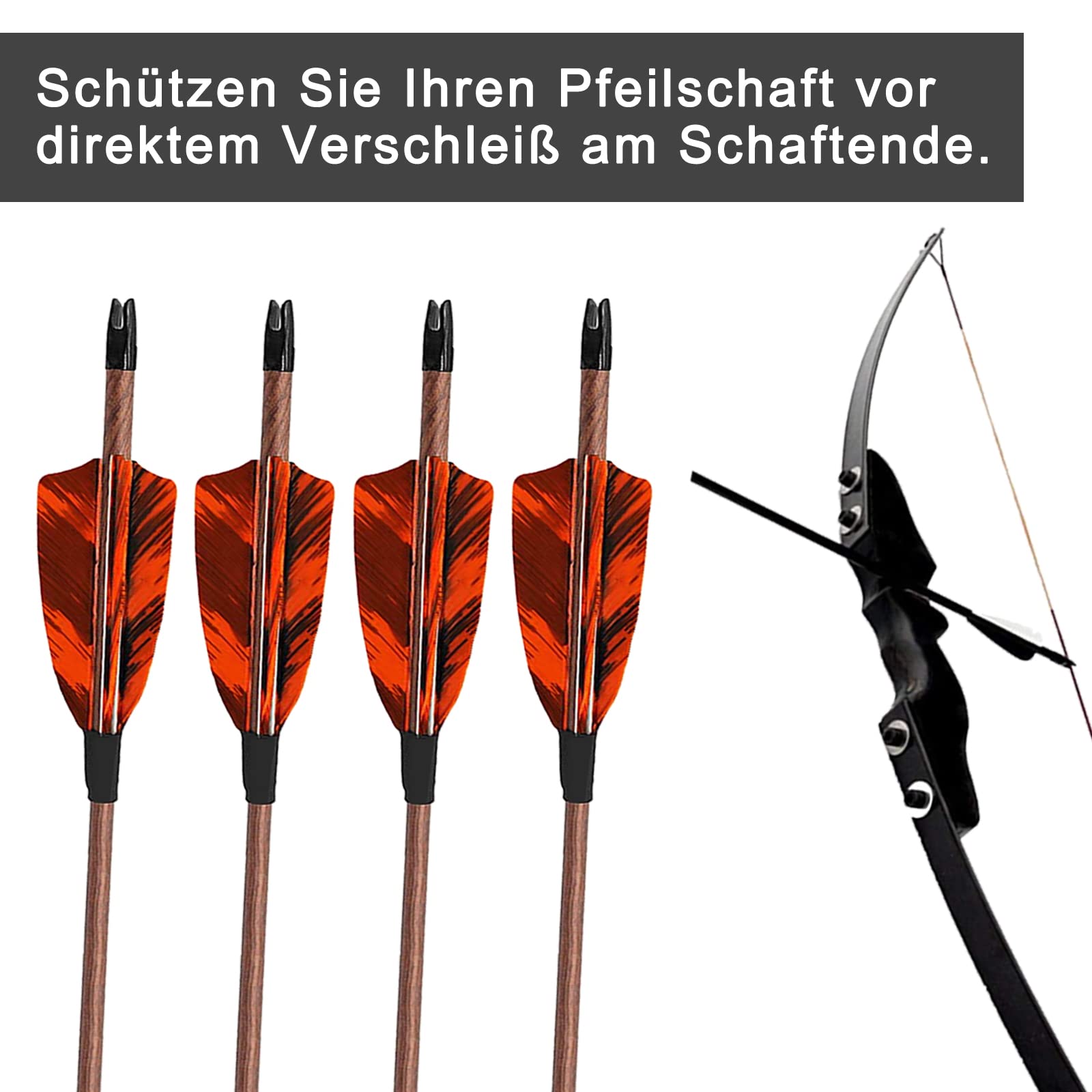 PATIKIL Nocche per Frecce da Tiro con L'Arco 6.2mm, 30 Pezzi Nocche per