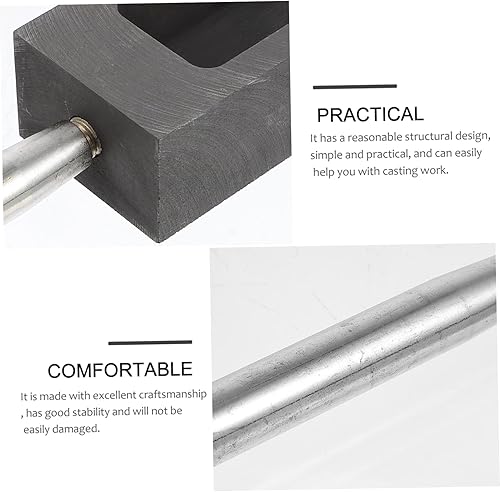 Miniatura 9 de Uonlytech 1 Unidades de grafito Tanque de aceite de lingote de fundición de grafito moldes de joyería de crisol de fusión Kit de horno de fundición