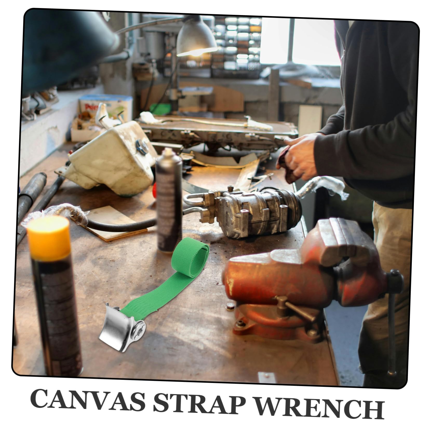 2stücke Canvas Strap Wrench Rutschfester Ölfilterschlüssel Für Müheloses Entfernen Von Ölfiltern Strapazierfähig Und Langlebig Für Und Motorräder