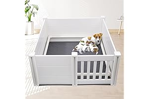 38 * 38 * 18in Whelping Box for Dogs, Adjustable Height Door...