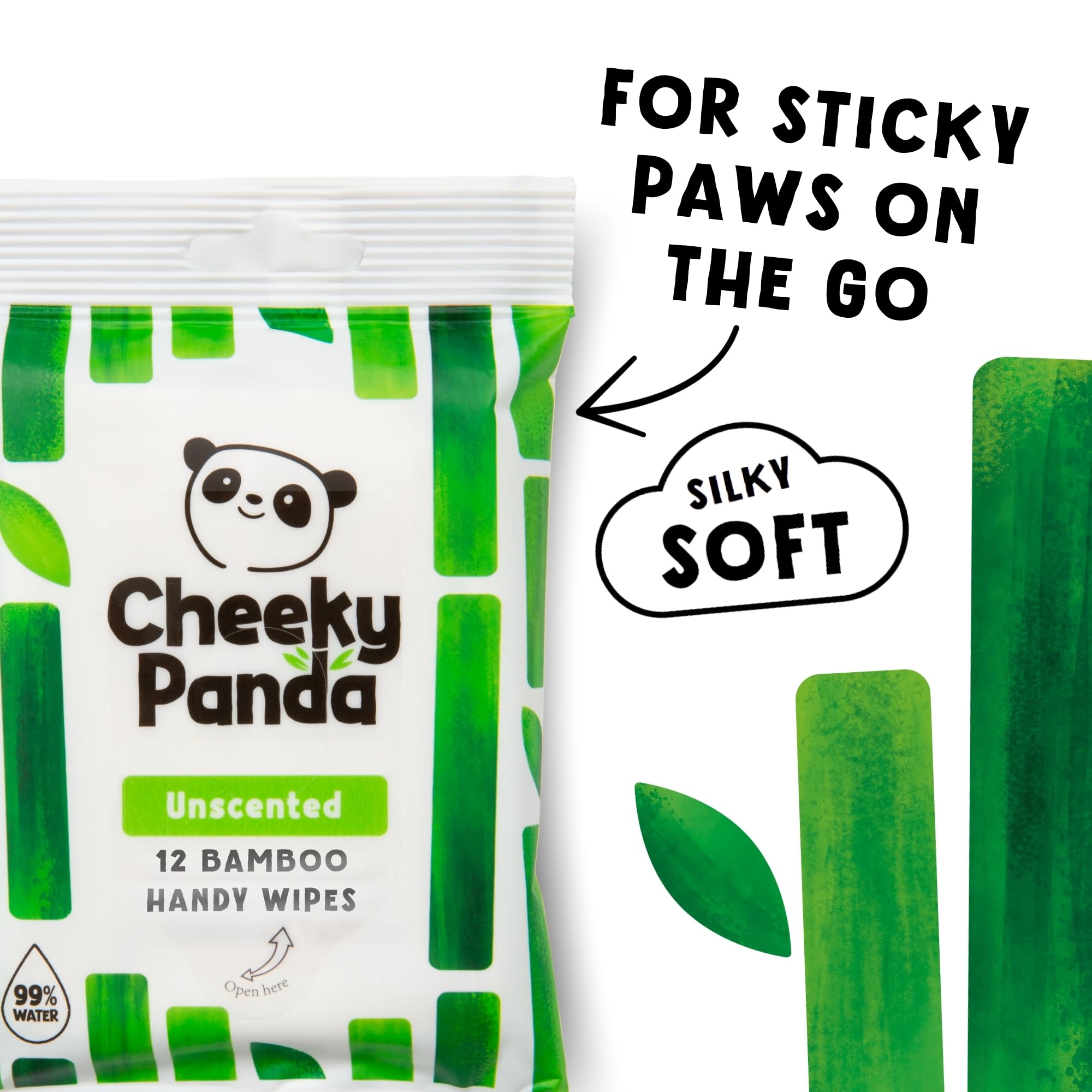 The Cheeky Panda Salviette Umidificate in Bambù Da Viaggio Vegano | 12 Pezzi (Scatola di 72 confezioni) | Salviette Igienizzanti Mani | Alternativa Ecologica