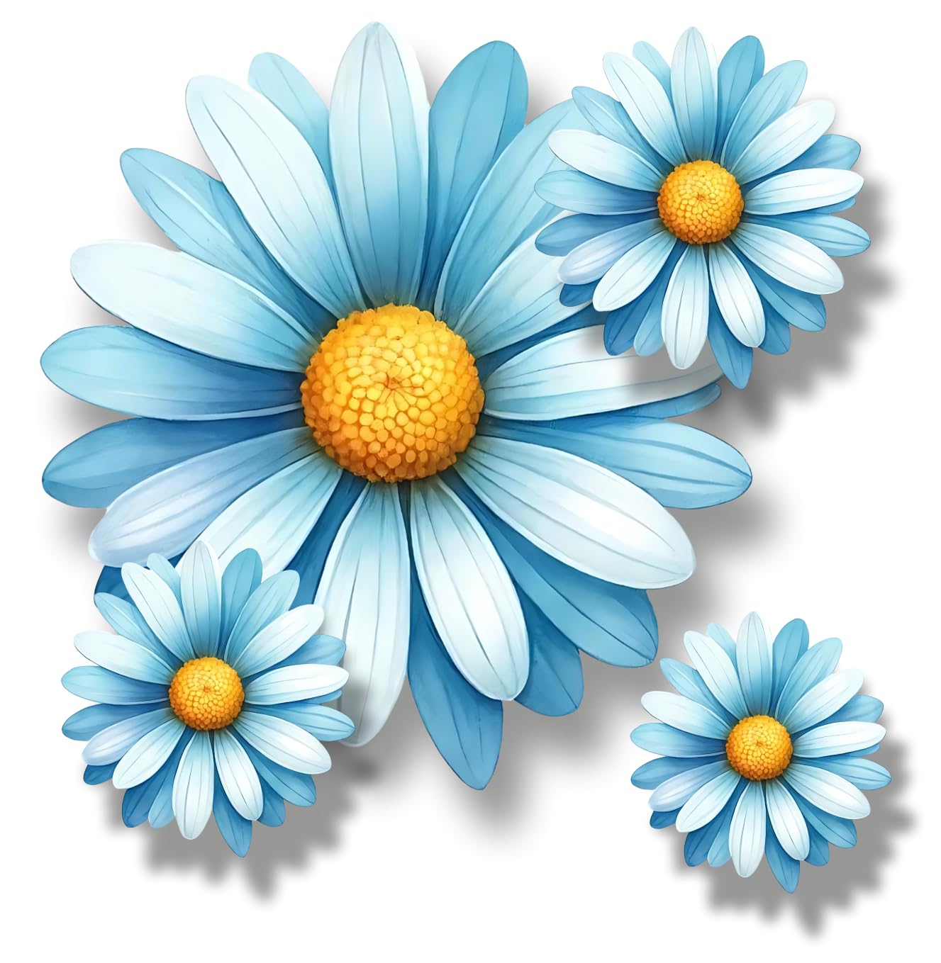 x9 Colourful Daisy Flower Vinyl Sticker, Floral Decal Cover up Marks, Multi-Purpose Ideal for Bin, Car, Laptop, Bike, Wall, Dustbin. Camper Van & More. Weatherproof & Vibrant. (Colourful Daisy) — view 21