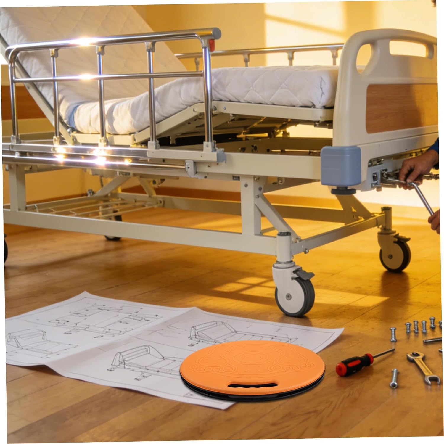 Transfer Pivot Disc Board 15 Inch Elderly Mobility Aid 360 Rotation