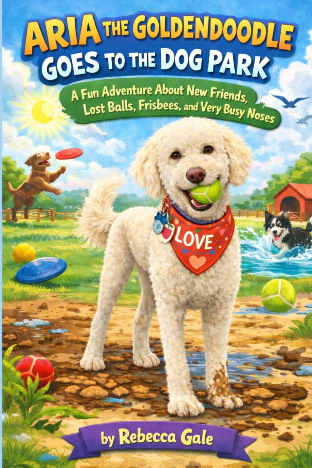 ARIA THE GOLDENDOODLE GOES TO THE DOG PARK: A Fun Adventure About New Friends, Lost Balls, Frisbees, and Very Busy Noses (The Adventures of Aria the Goldendoodle)