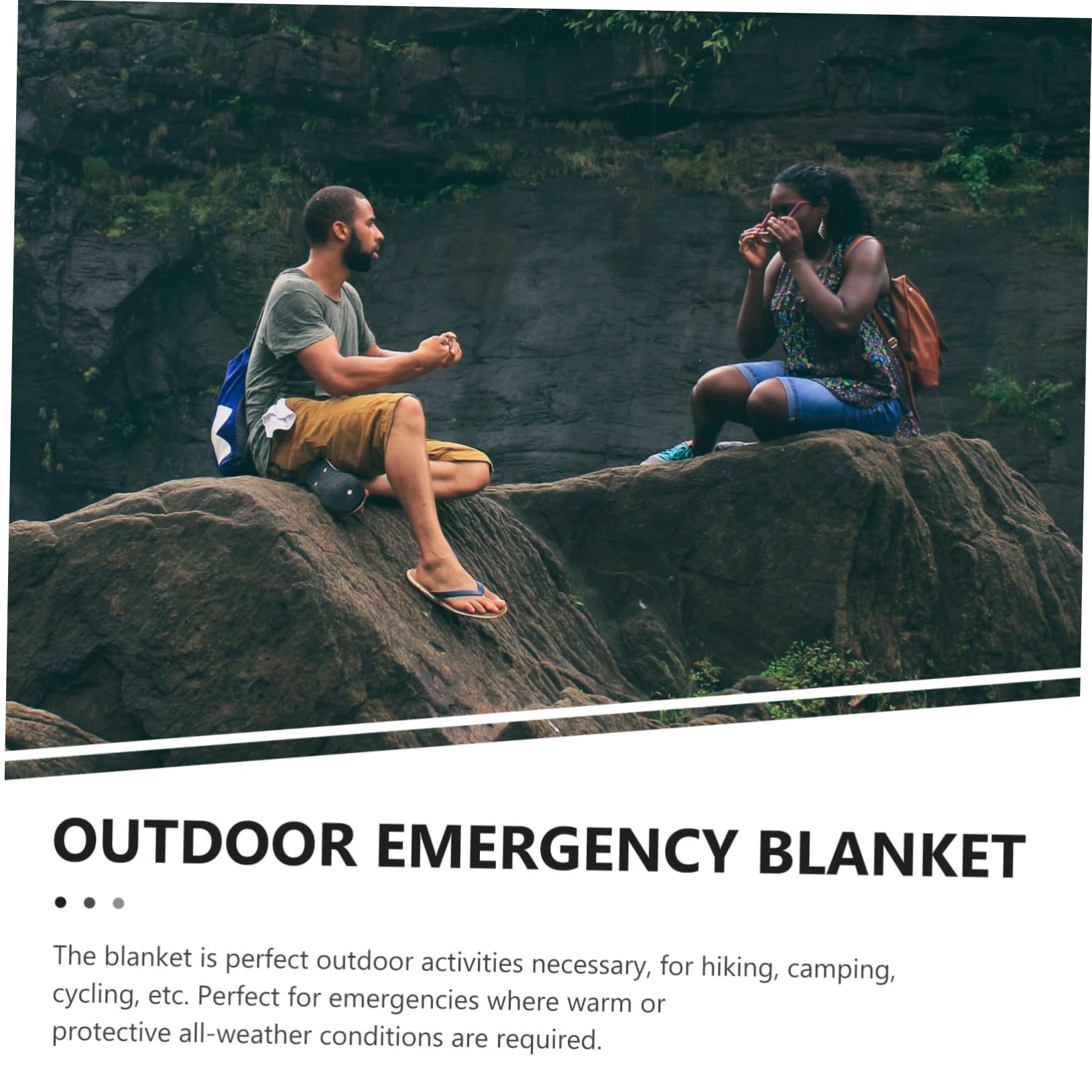 Mikinona Coperta e Termica Telo per Picnic e Sopravvivenza Materassino Isolante Anti-umidità per Escursioni e Emergenze Outdoor