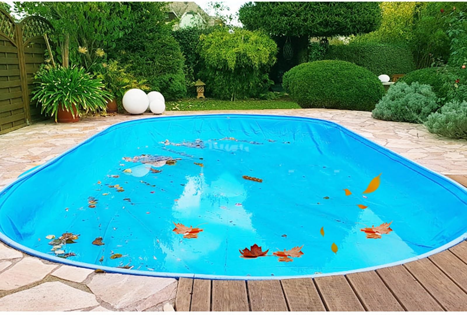 Cobertor Solar Piscina Cubierta Solar For Piscinas Sobre El Suelo For Piscinas Cuadradas/rectangulares/redondas Lona - For Piscinas Y Spa Interiores Al Aire Libre, Cubierta De Suelo Con Bordes Reforza