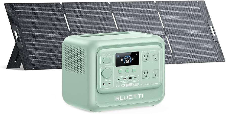 Amazon.co.jp: BLUETTI AORA 100 V2 ポータブル電源 と 350W ソーラー