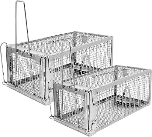 Trampa Humana para Ratas - Atrapa y Libera Ardillas Listadas, Ardillas, Ratas y Ratones, Trampa para Ratones Vivos para Uso en Interiores y