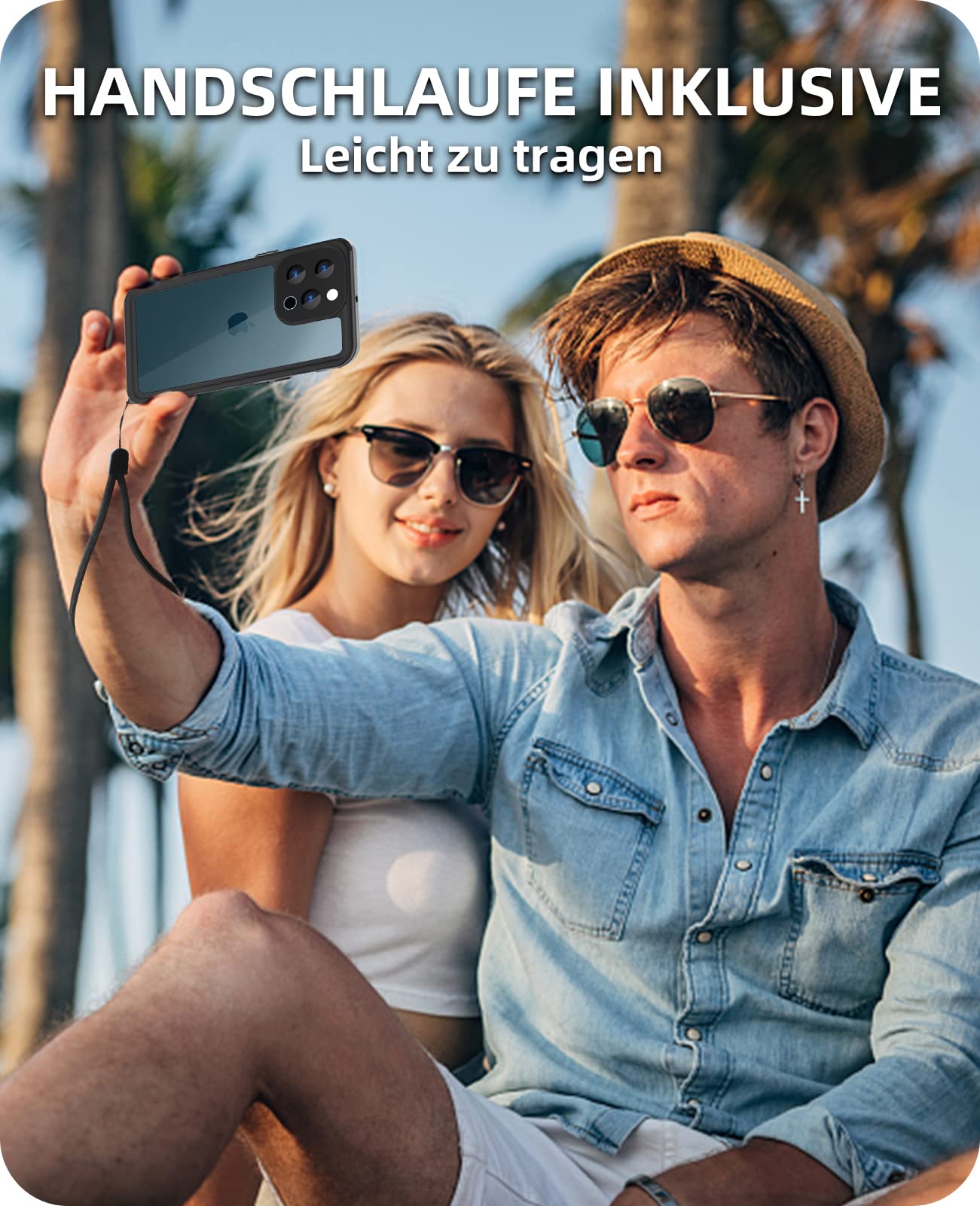 Beeasy Kompatibel mit iPhone 12 Pro Max Hülle Wasserdicht, Outdoor Militärschutz Stoßfeste Staubdicht Schutzhülle, 360 Grad Schutz mit Displayschutz iPhone 12 Pro Max Case (6,7''), Schwarz