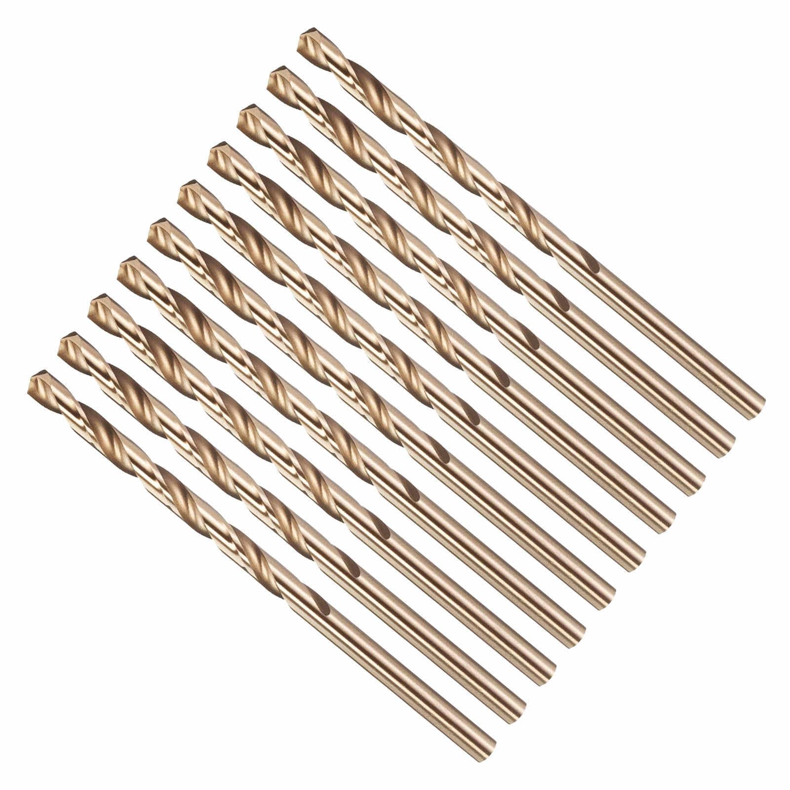 CoCud 3.8mm Drill Bit #25 Cutting Diameter 4341 HSS for Wood 10-Pieces