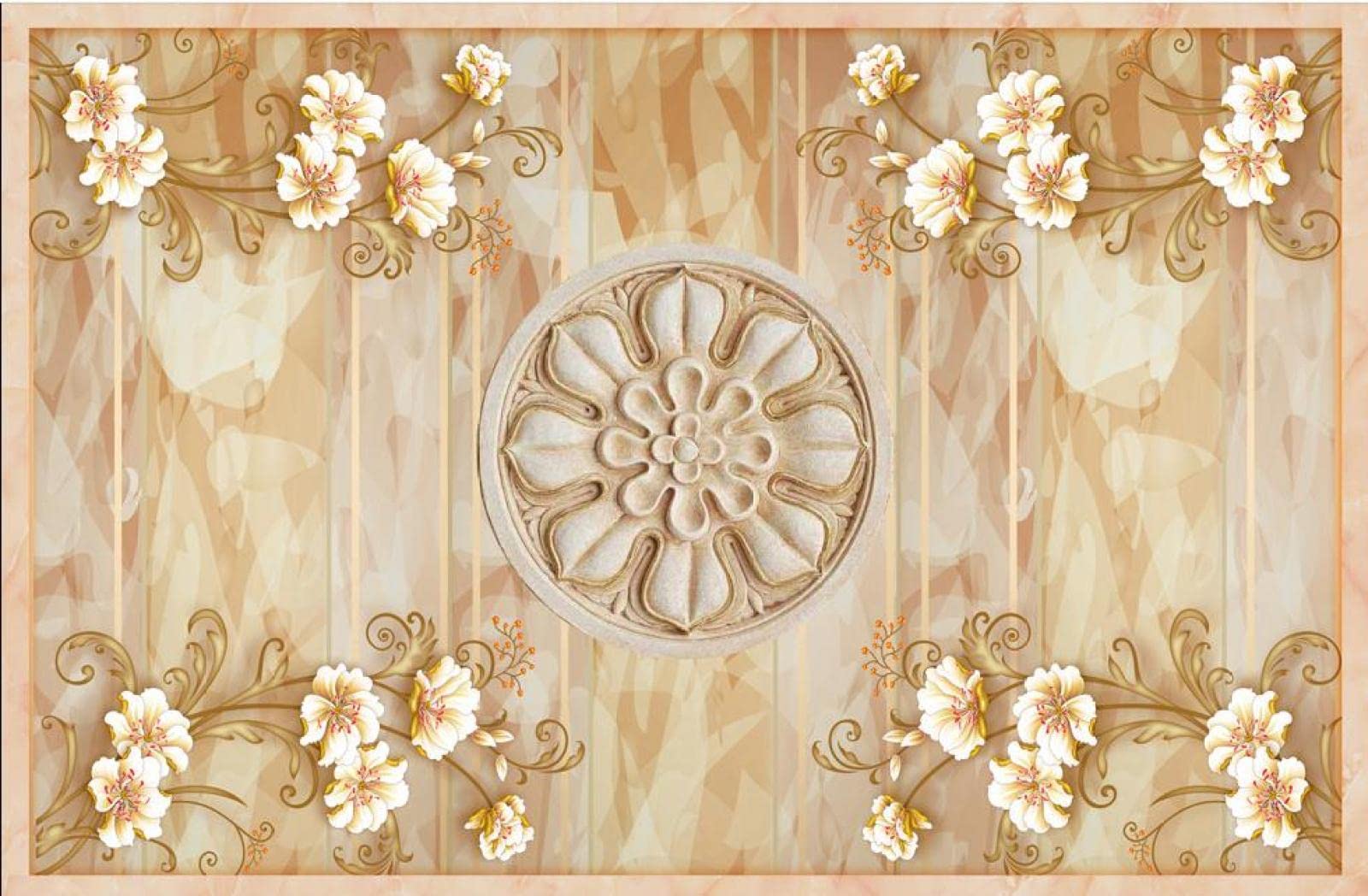 Aangepaste Fotobehang 3D Plafond Muurschilderingen Behang Hd Europese Plafond Muurschildering Karakter Serie 3D Behang voor Woonkamer Decor 400Cm (W) × 280Cm (H
