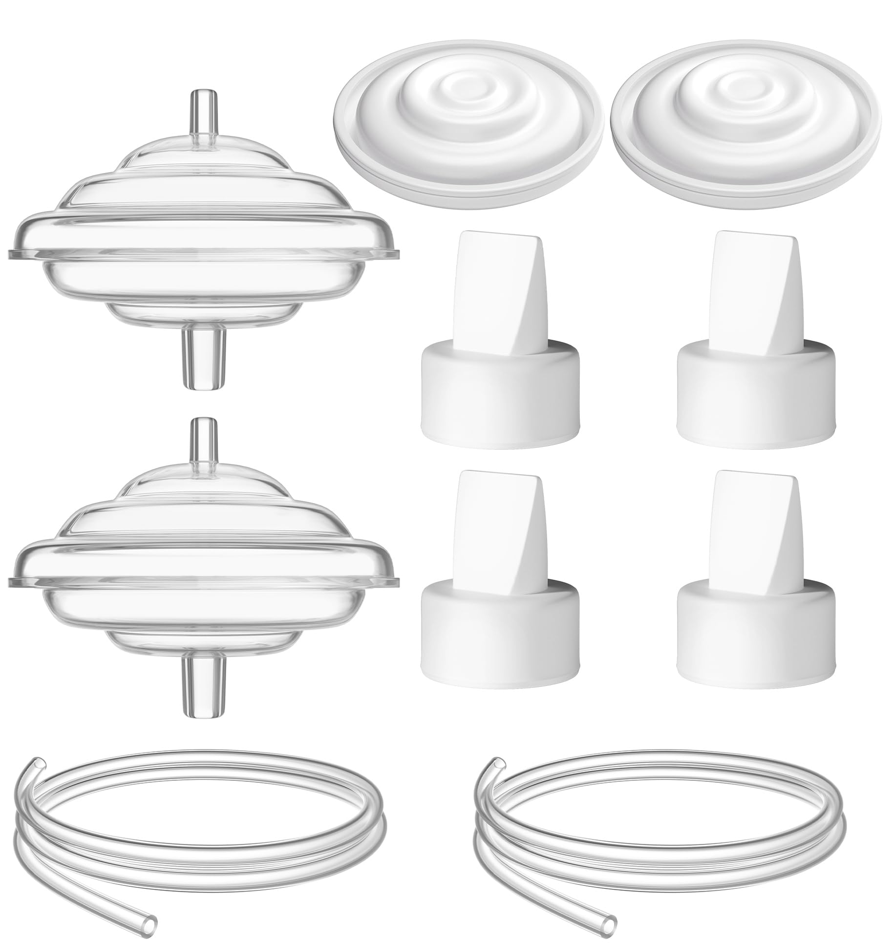 Breast Pump Parts for Spectra, Replace Duckbill Valves Tubes Backflow Protector Membrane for Spectra S1 S2 9 Plus Synergy Gold Breast Pump Replacement Accessories,10PCS