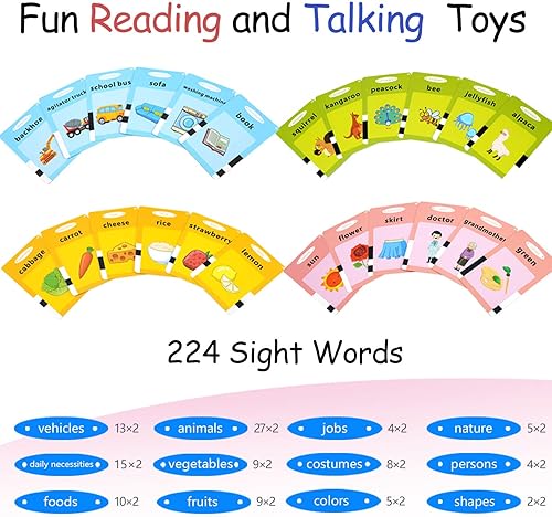 Miniatura 5 de LinQool Tarjetas flash juguetes de aprendizaje para niños de 1 2 3 4 años recursos de aprendizaje electrónicos juguetes educativos electrónicos