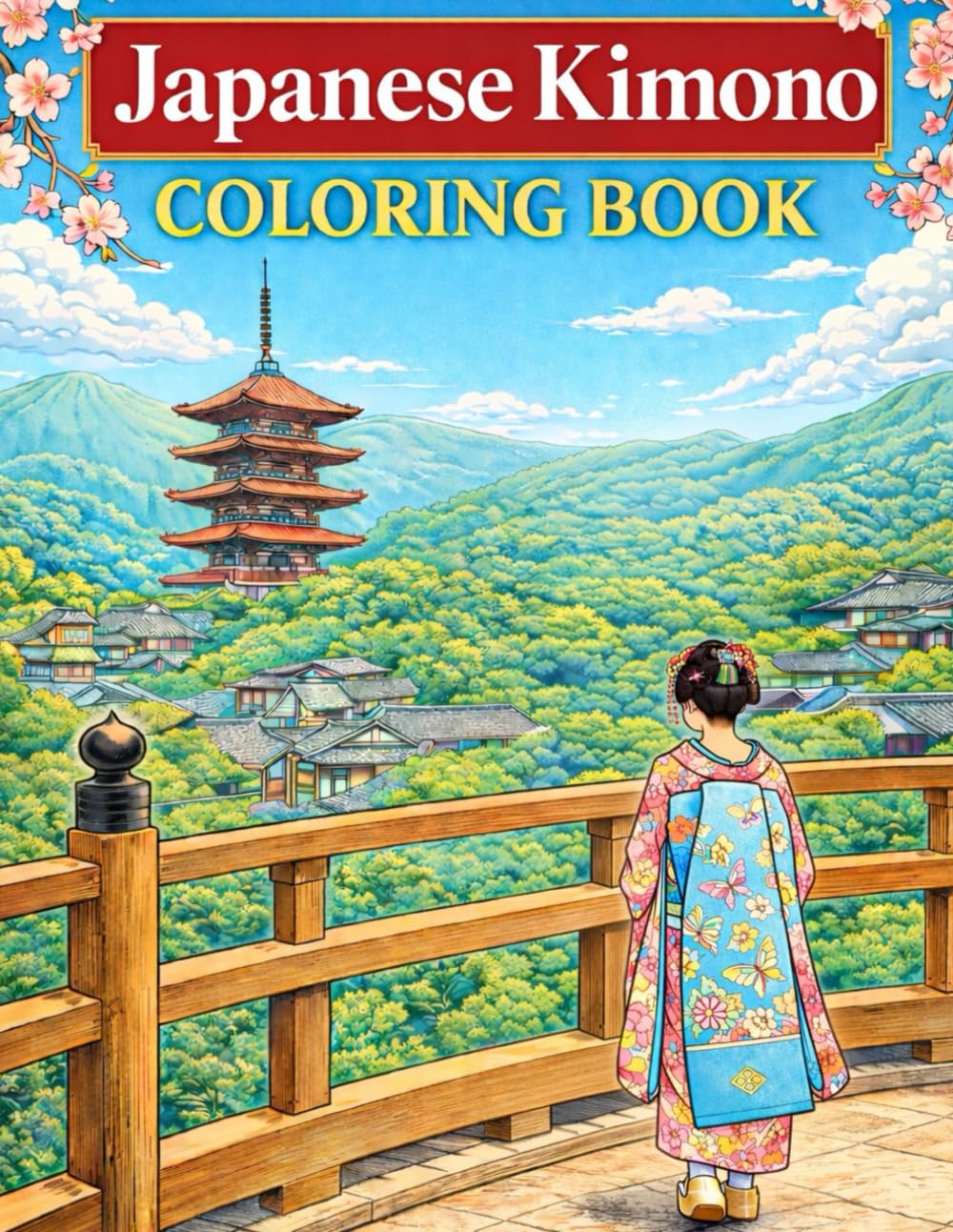Japanese Elegance Coloring Book for Adults: Traditional Japanese Art for Stress Relief and Relaxation: Japanese Art/Hakama/Kimono/Timeless Traditions/Stress Relief/Mindfulness