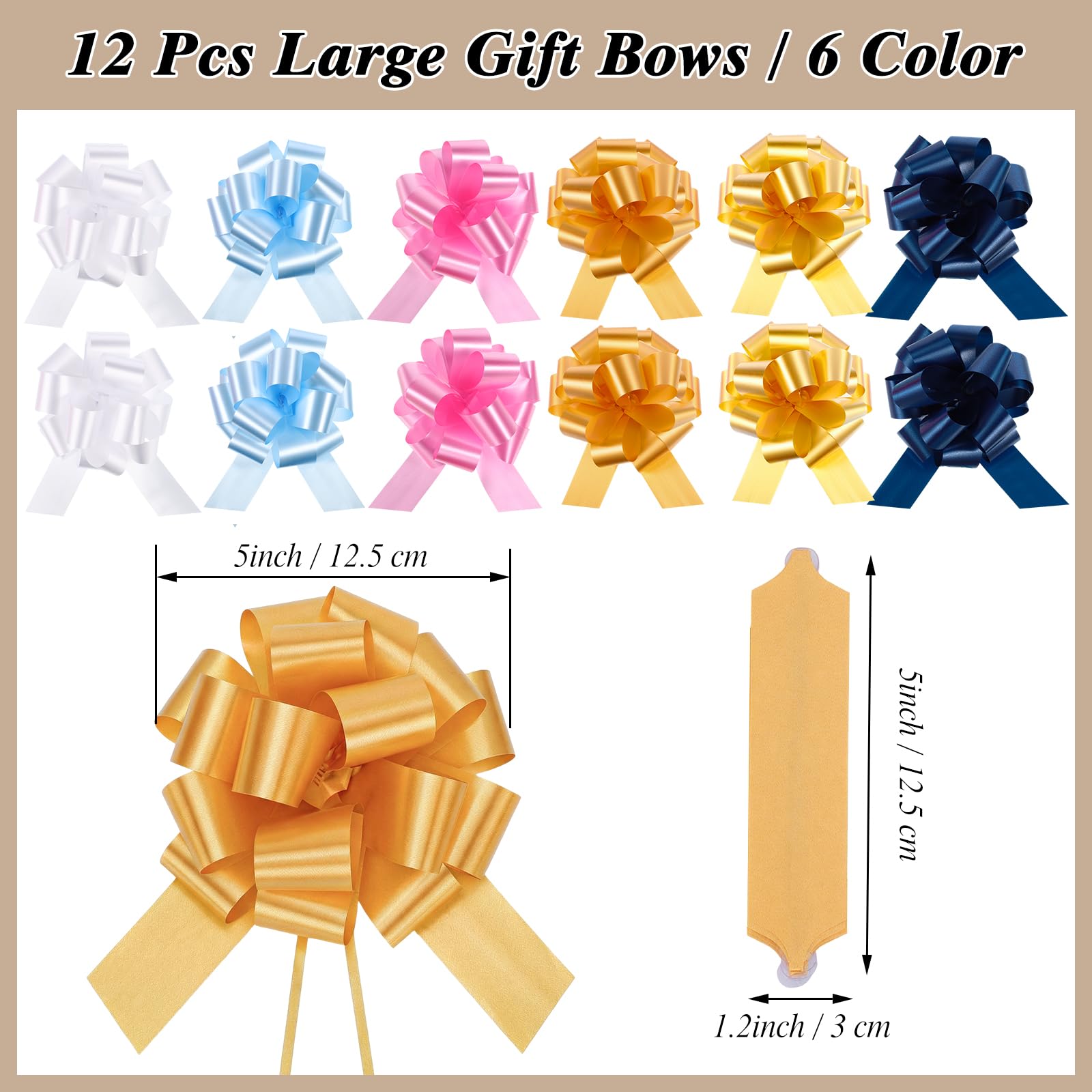 Lot De 5 Sacs Cadeaux Extra Larges Cellophane Transparent 90x140 Cm - Avec Nœuds Pour Emballage