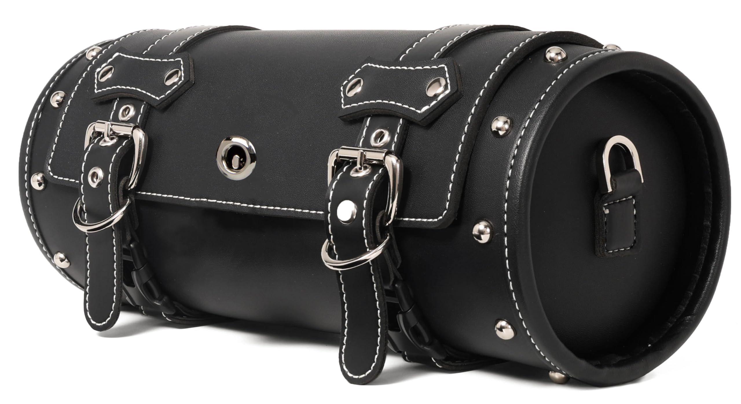 Borsa per attrezzi in PVC finto pelle per moto | Borsa universale per forcella | Borsa per manubrio | Borsa per attrezzi | Borsa a rullo per moto | Borse da sella | Borsa per manubrio | Borsa