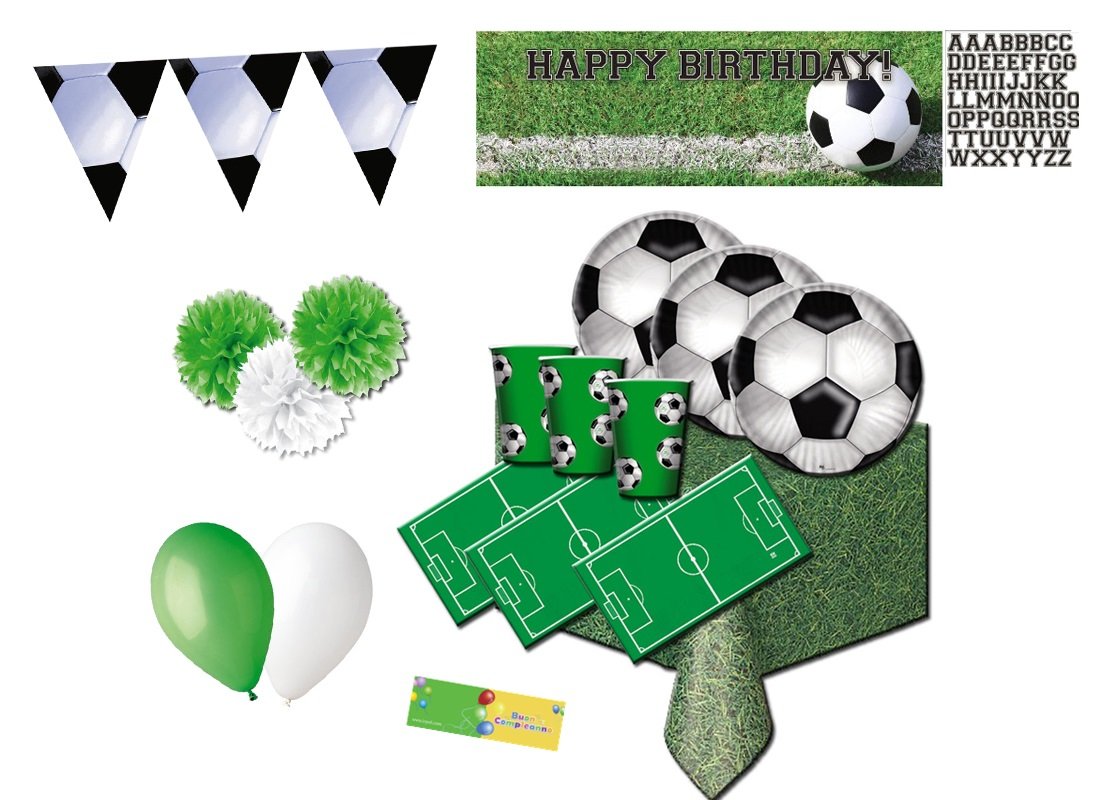 Big Party Kit N 55 ADDOBBI Decorazioni Calcio New