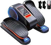 YagudFitness Under Desk Electric Elliptical Leg Exerciser for Seniors - 13 Speeds, Quiet Portable Seated Pedal Trainer with Remote