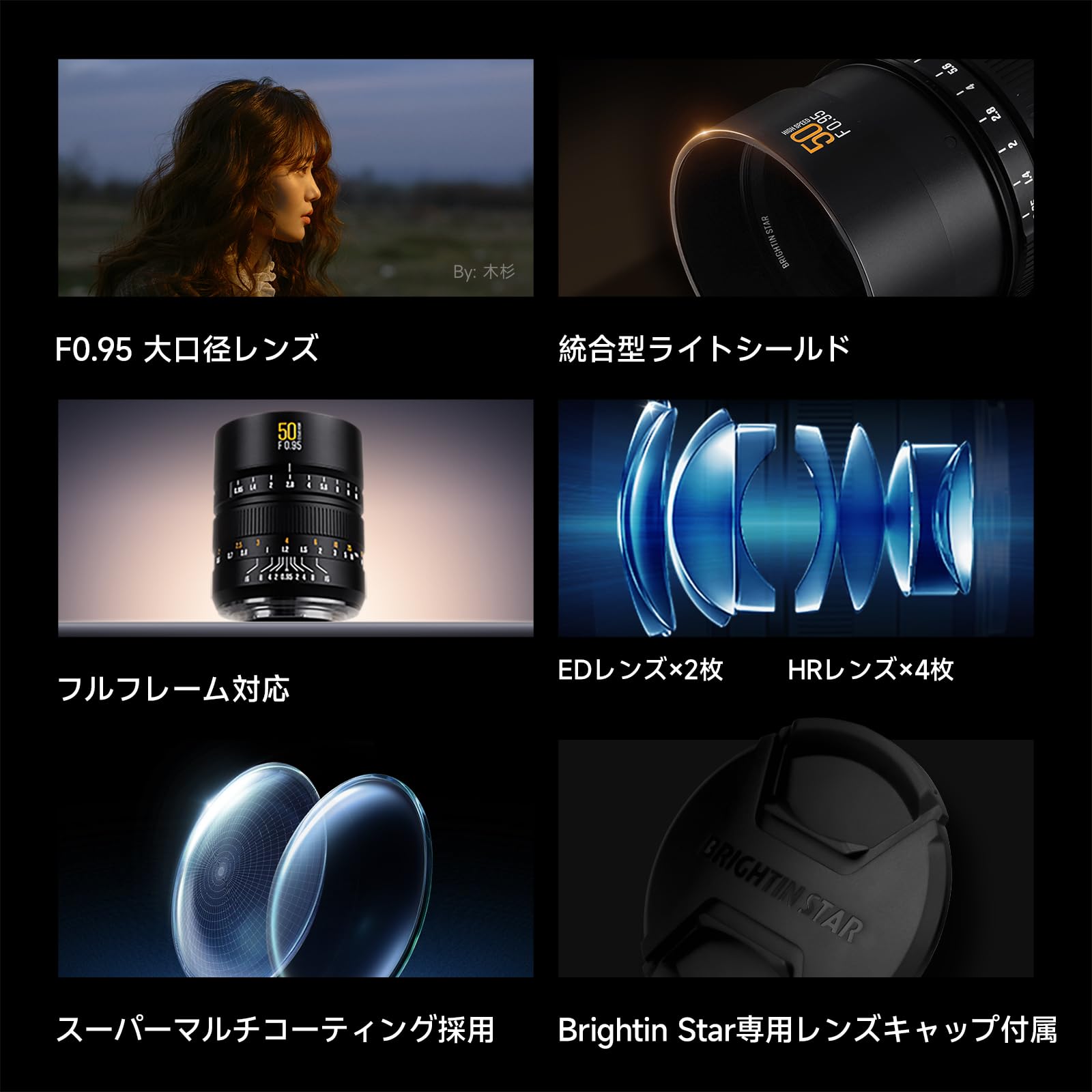 Amazon.co.jp: Brightin Star 50mm F0.95 第二世代 フルサイズ 大口径