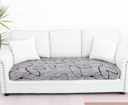 Miniatura 117 de Smiry Fundas de cojín de sofá con estampado, fundas de sofá elásticas y suaves para sofá, funda de sofá antideslizante lavable protector de muebles