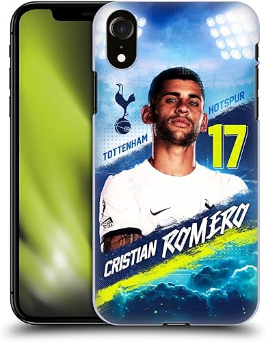 Head Case Designs Officially Licensed Tottenham Hotspur F.C. Cristian Romero 202324 First Team Hard Back Case Compatible with Apple iPhone XR