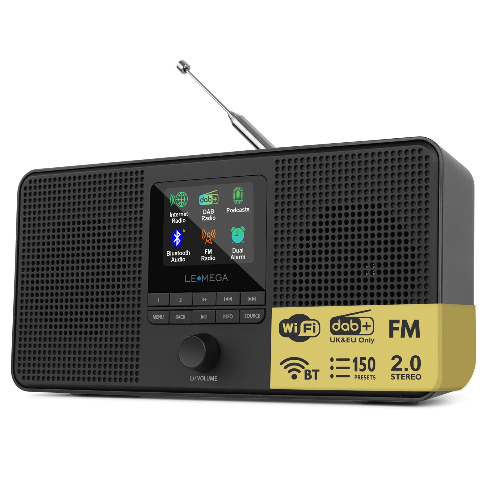 LEMEGA IR4 Pro Radio Internet, Dab/Dab+ & FM, Bluetooth 5.3, Podcasts
