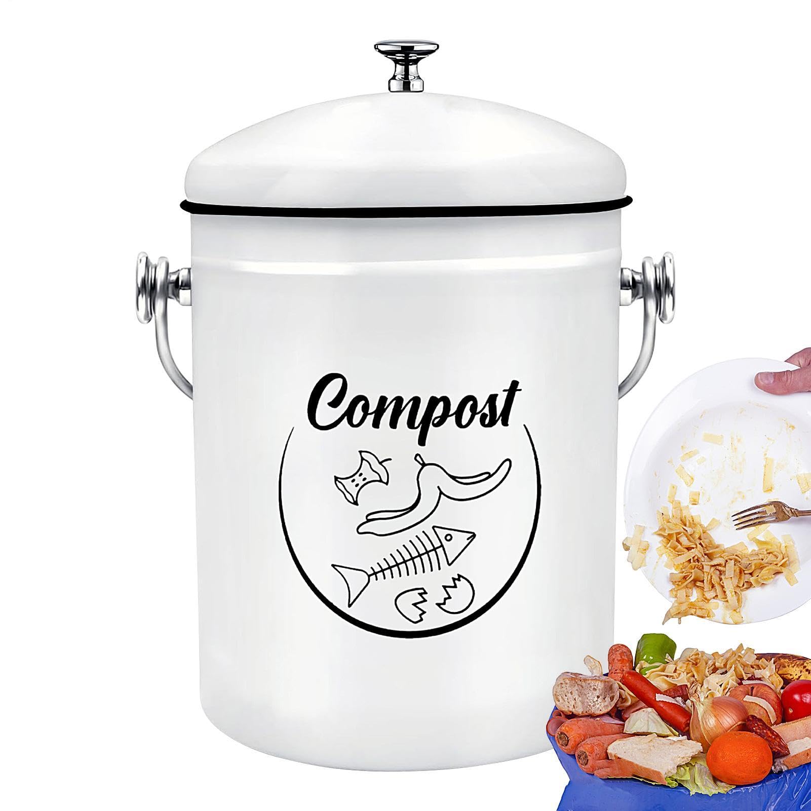 Conteneur À Compost De Cuisine Seau D'Intérieur, Collecteur De Déchets